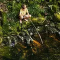 Premier jour de pêche à 7 ans.