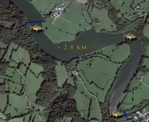 Secteur de pêche de nuit (amont) Rabodanges Secteur de pêche de nuit (amont)